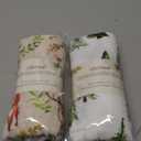 LifeTree Muslin Swaddle Blankets, Woodland Baby Swaddling Wrap Nursery Receiving Blanket for Boys & Girls Unisex, Soft 70% Viscose from Bamboo and 30% Cotton, Large 47 x 47 inches
