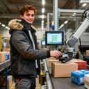 Double-layer Thick Fleece Ski Neck Gaiter, Winter Scarf Face Mask for Men Women, Warmer Beanie for Big Heads (Grey)