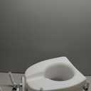 Raised Toilet Seat with Handles for Elderly - Toilet Seat Risers for Seniors with Adjustable Padded Arms - Elevated Toilet Safety Seat for Standard or Elongated Commode