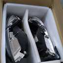 LED DRL Headlight Assembly, Headlights Kit Compatible with 1994-2001 Dodge Ram 1500/1994-2002 Ram 2500 3500(DON'T Fit SPORT Models or Ram VAN Models) Headlamp Chrome Housing Amber Reflector