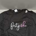 Fortyish Birthday Gift Ideas for Her 40ish Women Design Pink T-Shirt Small