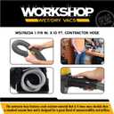 WORKSHOP Wet/Dry Vacs Shop Vacuum Accessories WS17823A Long Hose Attachment, 1-7/8-inch x 10-feet Heavy Duty Contractor Hose for Wet Dry Shop Vacuum Cleaners