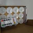 BEICHI Remote Candles, 12 Pack Timer Candle, Flameless Tea Lights Candles Battery Operated, Flickering LED Tea Lights, Timer Battery Votive Candles- Pure White- White Base