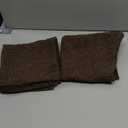 MIULEE 20x20 Inch Decorative Pillow Covers for Couch Bed Set of 2 Textured Boucle Neutral Throw Pillow Covers Dark Brown Accent Solid Vintage Pillowcases Sofa Living Room Home Decor