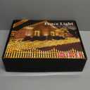 MGupzao Christmas Tree Fence Light - Christmas Decorations Lights 8 Pack Picket Fence for Indoor Outdoor Christmas Decor, Plug-in 8 Modes Decorative Light for for Landscape Patio Yard Path Xmas Decor