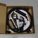 Houtingmaan Kitchen Sink Sprayer Replacement, Side Sprayer, Kitchen Sink Faucet Sprayer Hose, Sprayer Head Replacement, Sink Spray head,17 ADAPTERS, Sink Sprayer Brushed Nickel