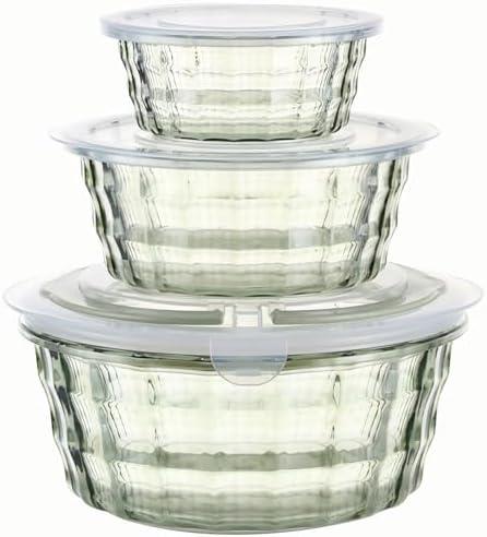 Taiuloo Only2Piece Salad Bowls with Lids, BPA Free Plastic Meal Prep Containers To Go for Lunch, Kitchen Food Storage & Serving Bowls for Salad, Snack, Fruit, Veggie, Green