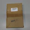 Janinka 6 Pcs Large White Christmas Bow Ornaments with Gold Snowflake Decor 13.4x9.1 Inch Big Plush Faux Fur Bow Decorations Furry Xmas Tree Topper for Wreath Door Window Fireplace Staircase Decor