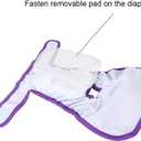 Teamoy Reusable Female Dog Diapers with Inserts (Pack of 4), Doggie Diaper Liners Period Pants for Dogs in Heat & Incontinence, Super-Absorbent, M