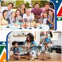 6 Pcs Hispanic Heritage Month Party Table Decorations Wooden Spanish Latino Heritage Month Tall Standing Centerpiece Detachable Table Topper Sign for Spain Home Decor National Party Supplies