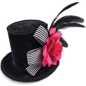 Rubies Harlequin Mini Top Hat for Adults, Women's No Size