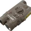 HFXC 4-in-1 Green Laser, Infrared Laser, Infrared Illuminator, 1000 Lumen White, FDE, Power Adjustable, Made of Anodized Aluminum, for Picatinny Rail Rifles, Laser Class IIIA (FDE)