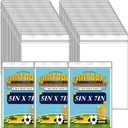 Patelai 100 Pcs 5 x 7 Inch Plastic Badge Holder Bulk Clear Vinyl ID Protector Sleeves Card Ticket Credential Badge Sleeves Vertical Waterproof Name Tag Holder for Sporting Events