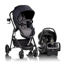 Evenflo Pivot Modular Travel System with LiteMax Infant Car Seat (Casual Gray)