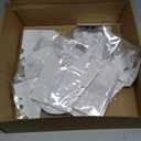 Epakh 8 Pcs Christmas Paper Star Lantern 3D Large Christmas Paper Snowflake Lanterns White Hanging Lamp Ornaments for Xmas Tree New Year Holiday Party Decorations