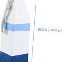 Mediterranean Buoy Ornament Wall Pendant 11In Nautical Hanging Decor for Beach Theme Living Room Bedroom Bathroom