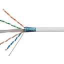 Monoprice Cat6A Ethernet Bulk Cable - 500 Feet - Purple, Solid, 550Mhz, F/UTP, CMR, Riser Rated, Pure Bare Copper Wire, 10G, 23AWG, No Logo (UL) (TAA) (White)