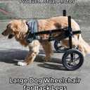 TianfuSpanda Adjustable Large Dog Wheelchair for Back Legs, Upgraded Wheel, Disabled Pets, Leg Brace, Mobility Aid for Large Pets, Hind Limb Rehabilitation, Older, Disabled (XL(Chest 28.3-33.9in))