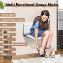 Wall Mount Shower Seat 18", Shower Bench Wall Mount for Inside Shower, Fold Down Shower Seat, Shower Seats for Adults