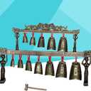 Healifty Mini Double Layers Bronze Chime 14.96X2.36X9.44In Ancient Chinese Folk Percussion Instrument Home Office Decoration Souvenir