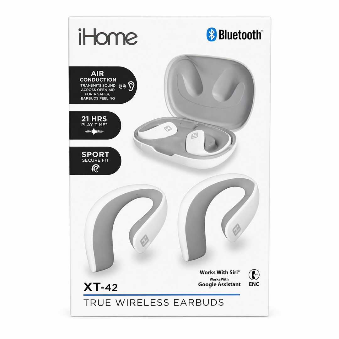 Bytech iHome XT-42 True Wireless Bluetooth In-Ear Earbuds HMAUBE238