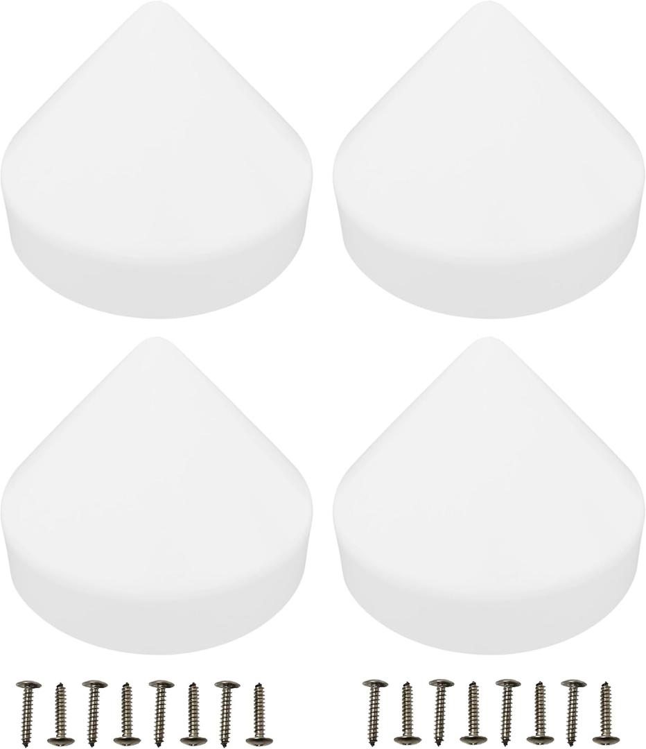 JSP Manufacturing 4 Pack Cone Marine Dock Piling Caps Now with More UV Protection 10+ Years Made in The USA, Dock Pylon Cover Caps for Marine Boat Docks, Floating Docks, Piers, 12 inch