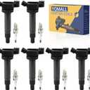 6PCS UF267 Ignition Coils + 6PCS AGSP33C Iridium Spark Plugs Ignition Coils Pack Fits for 2000-2004 Avalon, 2002-2006 Camry, 2001-2006 Highlander 3.0L 3.3L, Coil Pack Set Aftermarket Parts