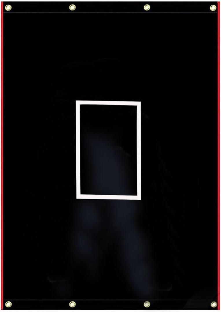 Batting Cage Backstop with Strike Zone Heavy Duty PVC Coated Oxford Fabric Vinyl Baseball Backstops with Catcher Softball Pitcher Training Equipment Aid