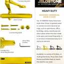 Heavy Duty, Commercial Door Closer D8000DA, ANSI Grade 1, UL 3 Hour Fire Rated, ADA Compliant, Delayed Action, Adjustable Spring Size 1-6 for Doors(44-330LB/30-60 in), Indoor/Outdoor (Brass Gold)