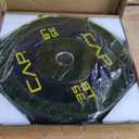 CAP Barbell 35 Lb Rubber Olympic Bumper Plate | With Yellow Logo, Black (Pair of 2)