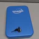 Tenamic Pistol Safe, Portable Travel Gun Safe, Solid Steel Handgun Lock Box for Home Hotel, Gun Safes for Car, Blue