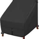 Porch Shield Patio Chair Covers - Waterproof Outdoor Lounge Deep Seat Adirondack Chair Cover - 34W x 37D x 36H inch, Black