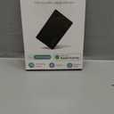 Air-Tag Wallet Tracker Card (iOS Only) - 0.07in Slim Tracking Card, IP68 Waterproof Bluetooth Smart Card, Work with Apple Find My, [Apple MFi Certified], Item Finder for Luggage, Passports, Purse (Light Black)