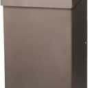 Architectural Mailboxes Modern Heritage Vertical Wall-Mounted Mailbox for Outside, Rust-Resistant Galvanized Steel Metal Small Mail Box, Bronze Modern Wall Mailbox