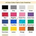 Craftido-19 Options-100% Cotton Fabric by The Yard in Solid Color 44Wide by 3yd (9 ft) -Medium Weight 5.2 oz-Soft Cotton for Quilting, Sewing, Crafts, Binding, Backing and Lining - Ivory White