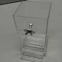 Hamiledyi No Mess Bird Cage Feeder Automatic Parrot Seed Feeders with Perch Acrylic Transparent Seed Food Container Cage Accessories for Small and Medium Parakeets Lovebirds