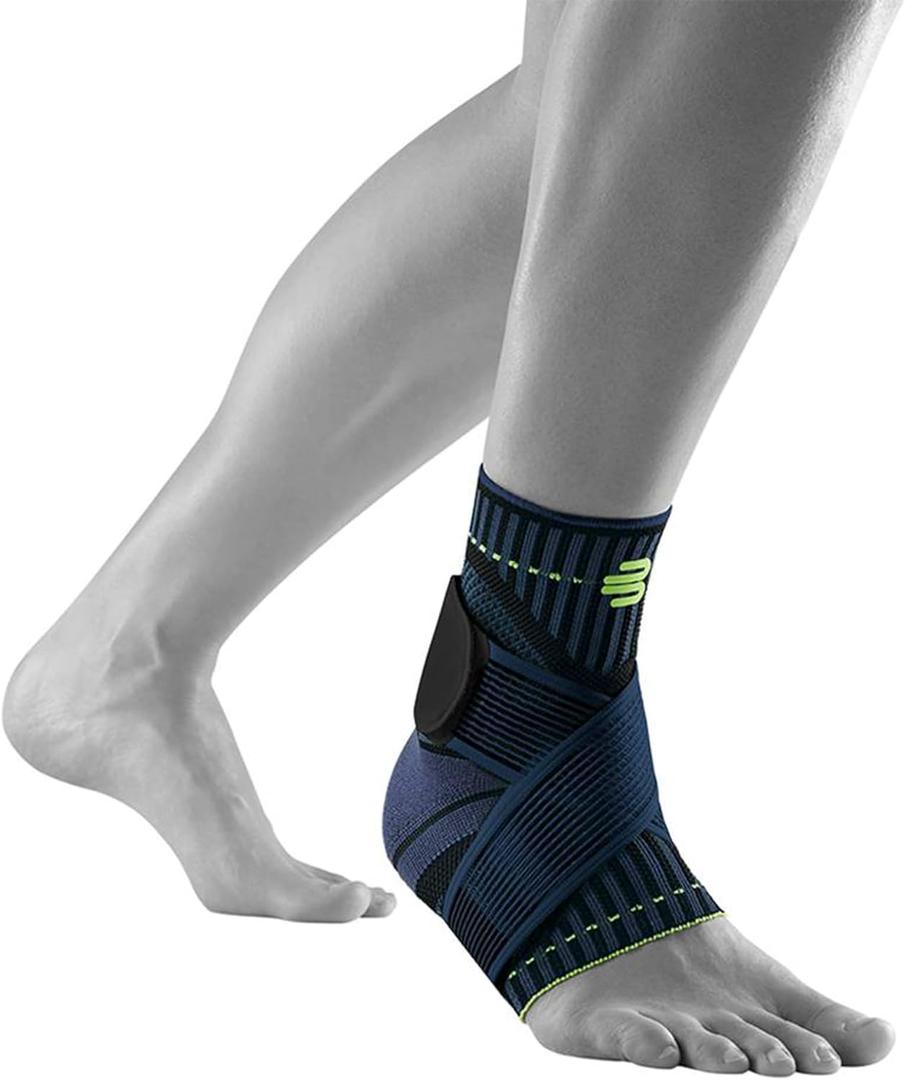 Bauerfeind Sports Ankle Support - Ankle Brace for Stabilization & Protection - Figure-8 Taping Strap - Targeted Compression - Lightweight & Durable (Medium/Right, Black)