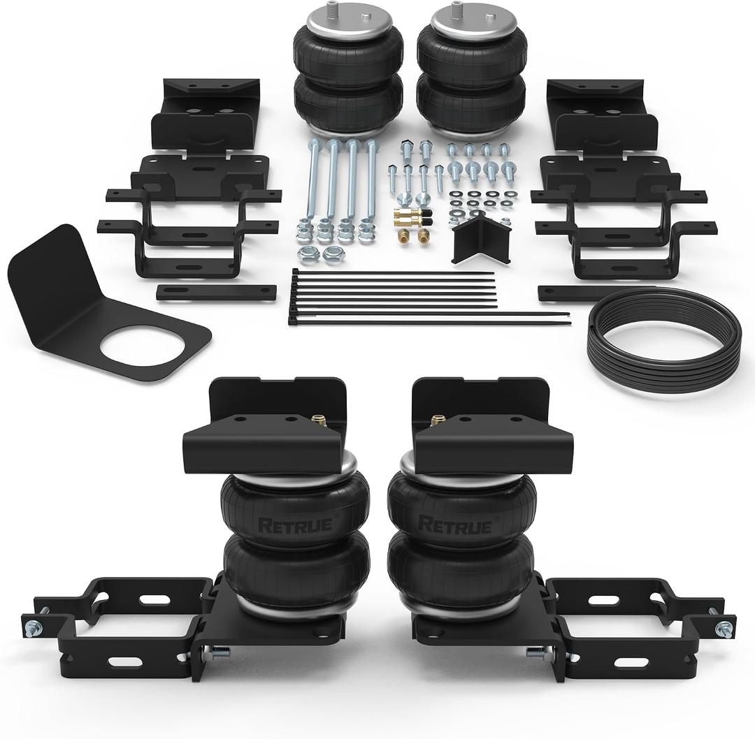 RETRUE Rear Air Bags Suspension Kit for 2021-2026 Ford F150 With Scales Option Truck Towing, 5000 Lbs of Load Leveling Capacity, Replacement for Firestone 2627 Ride Rite Airbags