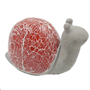 HD Designs Outdoors Mosaic Snail Statue - Red
