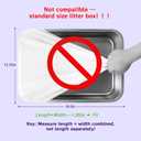 120 Count 26" x 11.8" Automatic Cat Litter Box Bags Compatible with Cmg Fmo Fstg Robot Litter box, Thick Self-Cleaning Cat Litter Box Replacement Liners with Drawstring Heavy Duty
