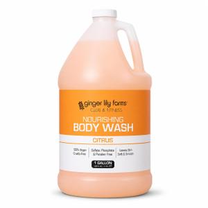Ginger Lily Farms Club & Fitness Body Wash, 128oz, Citrus (Pack of 4)