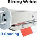 2 1/2" Bolt Tapered Mud Flap Hangers for Semi Trucks Mudflap Hangers for Semi Mud Flaps Holder Mount with Reflective Strip Sticker 30" Length