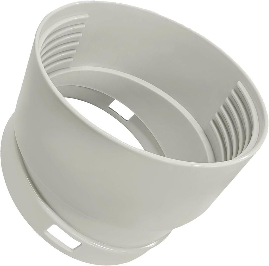 Compatible with De'Longhi NE1950 Angled Exhaust Hose Adapter – Replacement for Portable Air Conditioner Exhaust Vent – Durable ABS Plastic, Easy Connect, 5" Diameter
