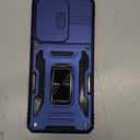 FRLMOOES for Samsung Galaxy S20 Ultra Case, Built-in Slide Camera Cover,for S20 Ultra Case with 360°Stand Shockproof Anti-Scratch Military-Grade Drop Heavy Duty Protection Dark Blue