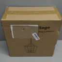 4 Light Chandelier, Industrial Ceiling Light Black Lantern Light Fixtures with Farmhouse Metal Cage Adjustable Height Rustic Geometric Hanging Light E12 Base for Kitchen Island, Entryway, Indoor