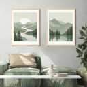 ENJOYBASICS 18x24 Picture Frame, Display Poster 16x20 with Mat or 18 x 24 Without Mat, Wall Gallery Photo Frames, Natural, 2 Pack