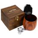 Wooden Whiskey Glass Set Of 2 Wooden Bourbon Glass Charred 10oz Bourbon Gifts For Him Man Husband Father Birthday Wood Whiskey Tumbler Handcrafted Whisky Cup (1)