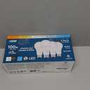 LUNO A19 Dimmable LED Bulb, 15W (100W Equivalent), 1600 Lumens, Color Selectable, 2700K, 3000K, 3500K, 4000K, 5000K, 5CCT, UL Listed (4-Pack)