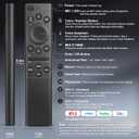 Voice Remote for Samsung-TV-Remote Replacement, Universal for 2019-2024 Samsung Smart TV Remote Control with Voice Control, No Solarcell