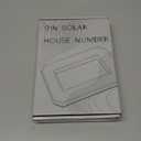 ISUNMEA 9 Inch Solar Lighted House Numbers for Outside, Light Up Waterproof LED Address Numbers Signs for Houses, Large Personalized Illuminated Exterior Modern House Numbers Light (0-Black, 9IN)